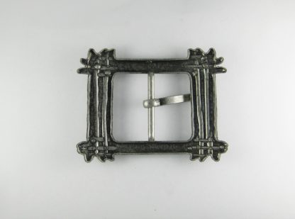 Fibbia rettangolare per cintura - argento anticato