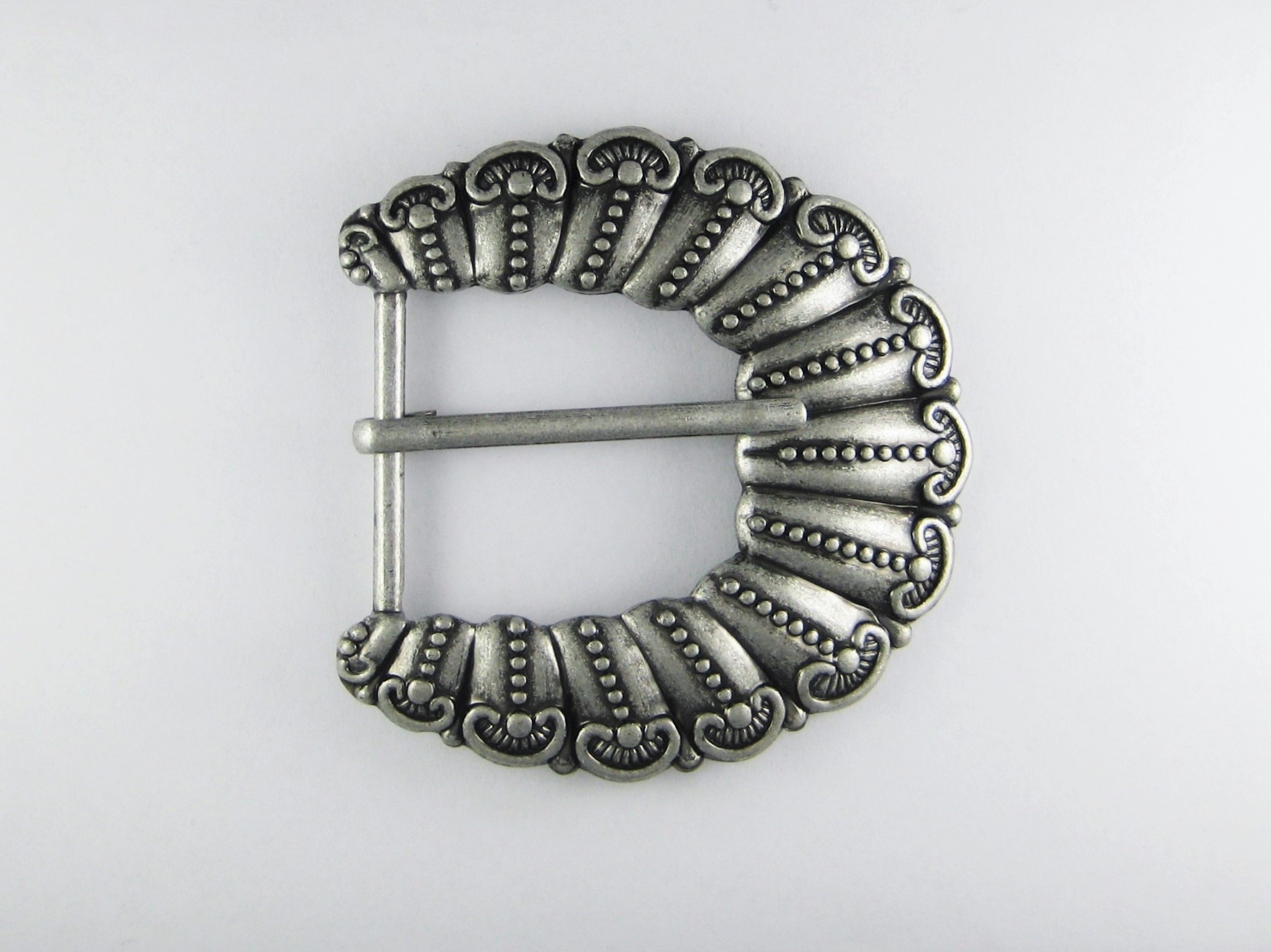Fibbia conchiglia per cintura – argento anticato – Cernitalia S.r.l. –  e-shop