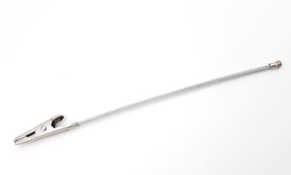 Pinzetta a molla con dentini e filo di acciaio con terminale in ottone filettato - Image 2