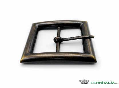 Fibbia per cintura rettangolare ottone vecchio 40mm COD: DP324-40