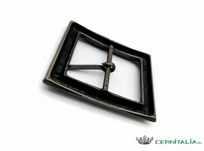 Fibbia per cintura rettangolare ottone vecchio 40mm COD: DP324-40