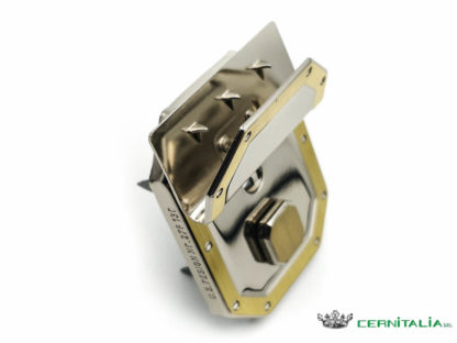 Chiusura bicolore per borsa stile vintage con chiave DP36113 - Image 3