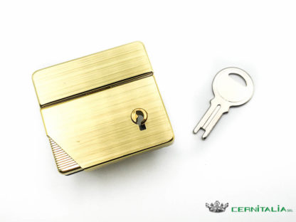 Chiusura per borsa stile vintage con chiave DP38123