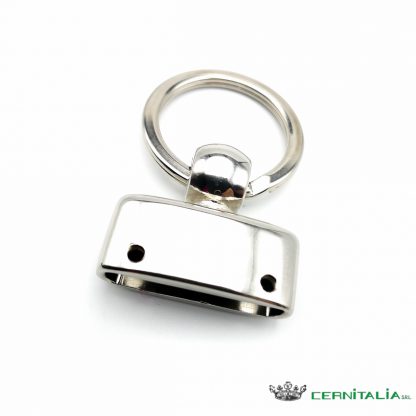 Particolare in zama per portachiavi con anello piatto - Image 2