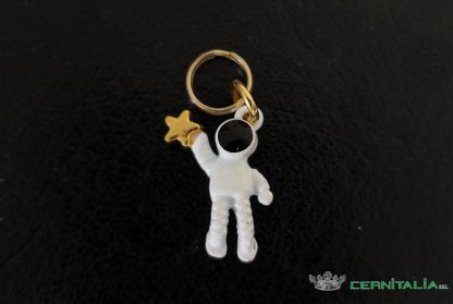 Marcapunti per lavoro ai ferri dorati - soggetto a scelta - Image 2